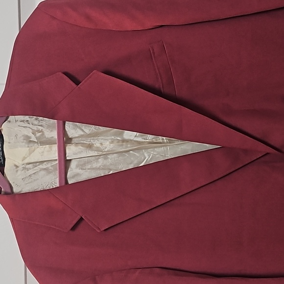😎Nice John L. Blair Suit Jacket Size 44 Reg in Pink/Red Color - Picture 2 of 14